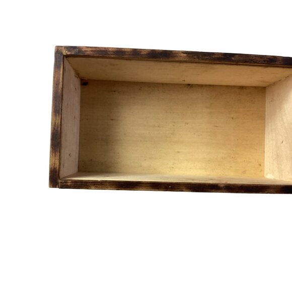 Vintage Glenview Farms Holiday Edition Cheddar Cheese Box * 2003 * Brown Wood - Picture 5 of 8